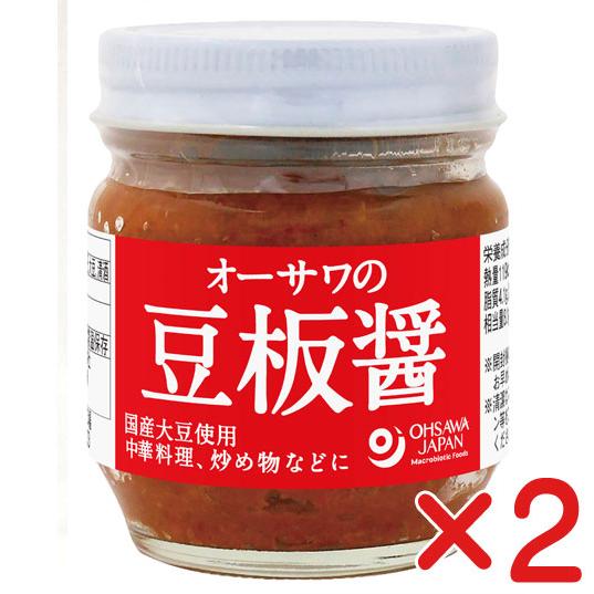 オーサワの豆板醤 85ｇ×２個　国産大豆・唐辛子使用　無添加豆板醤