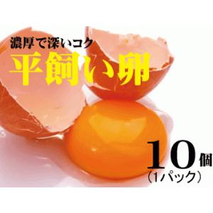 平飼い卵 10個 　飼料に抗生物質・遺伝子組み換え穀物不使用　放射線検査済　内閣総理大臣賞受賞農場・...