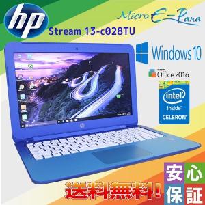 中古パソコン Windows 10 13.3型ワイド HP Stream 13-c028TU Intel Celeron N2840 2GB SSD32GB BLUETOOTH Kingsoft Office 送料無料｜yuukou-store2