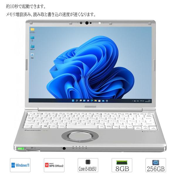 中古PC 12.1型モバイル WUXGA Windows11 Panasonic Let'sNote...