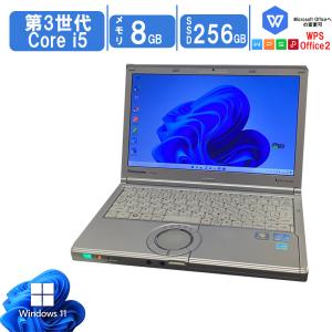 中古パソコン Windows10 Panasonic Let'sNOTE CF-NX2 Core i5 3320M vPro 4GB 250GB カメラ Bluetooth Wi-fi WPS-Office2016 ビジネス用 送料無料｜yuukou-store