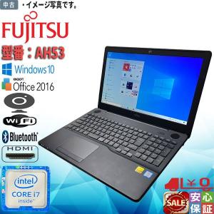 富士通 ノートパソコン office付き 新品 同様 FMV LIFEBOOK AH56