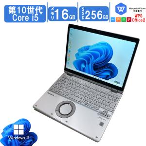 中古PC Windows11 Panasonic Let'sNote CF-QV9シリーズ Core i5 10310U メモリ16GB SSD256GB 12型 タッチ機能 Bluetooth Wifi WPS2 Office搭載 送料無料｜yuukou3