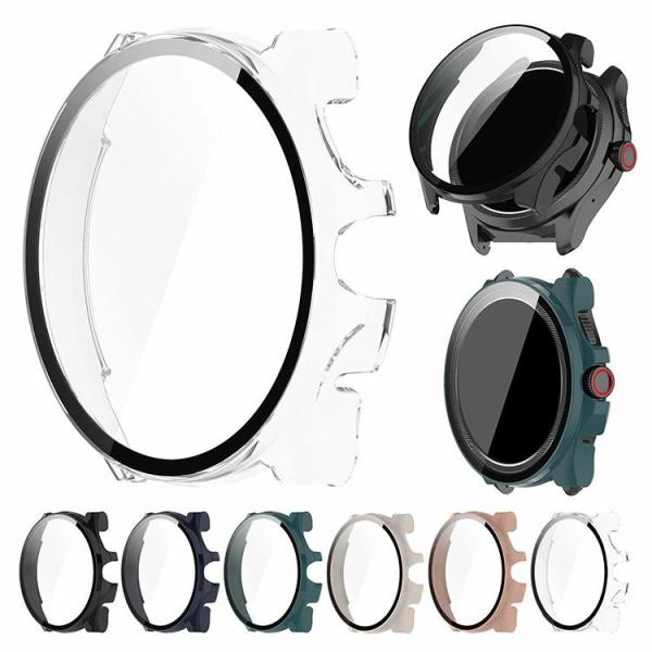 Ticwatch Pro 5 ケース カバー 液晶面強化ガラス 全面保護 液晶保護ケース 単色/クリ...