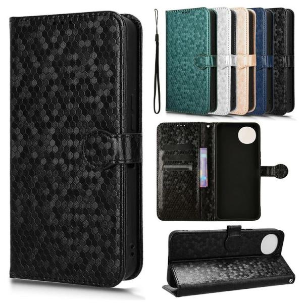 AQUOS wish4 ケース 手帳型 カバー PUレザー 幾何学模様 手帳型PUレザーケース スタ...