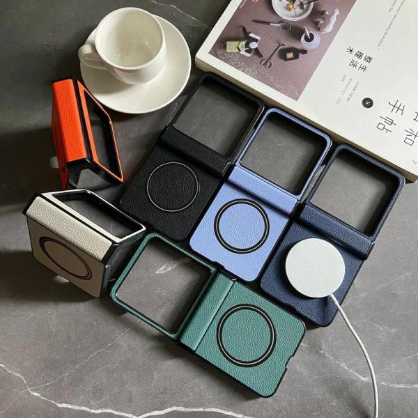 motorazr50スマホケース ライチ柄多色対応フリップスマホケース ヒンジ保護 motorazr...