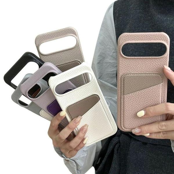 Pixel9a ケース カバー PUレザー カード収納 背面PUレザーケース Google グーグル...