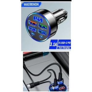 1 シガーソケット 急速充電器 4USB PD...の詳細画像2