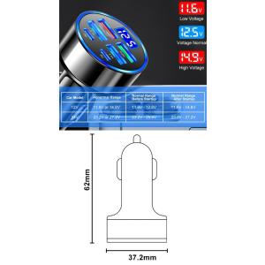 1 シガーソケット 急速充電器 4USB PD...の詳細画像4