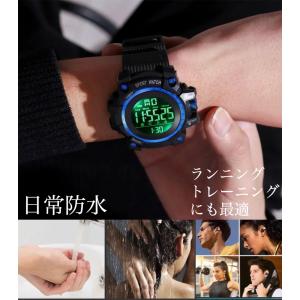 2 スポーツ腕時計 腕時計 時計 デジタル式 ...の詳細画像1