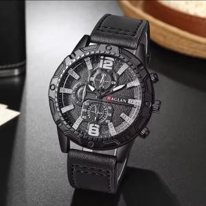 2 腕時計 時計 レザーベルト クォーツ レザ...の詳細画像1
