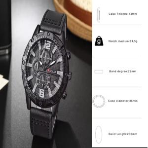 2 腕時計 時計 レザーベルト クォーツ レザ...の詳細画像4
