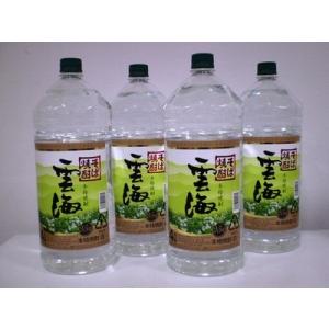 本格そば焼酎 雲海 25度 4L 4000ml ペット ４本入り 雲...