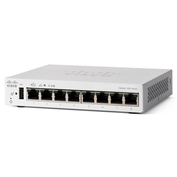 Cisco Catalyst 1200-8T-D Smart Switch, 8 Port GE, ...