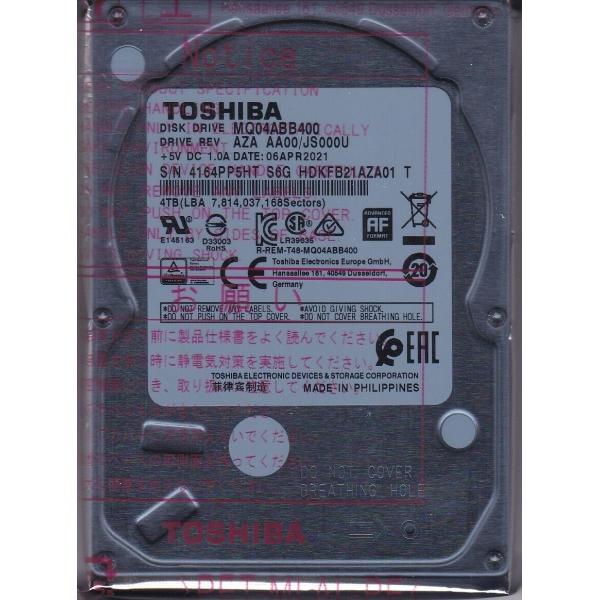 Toshiba MQ04ABB400 AZA AA00/JS000U HDKFB21AZA01 T ...