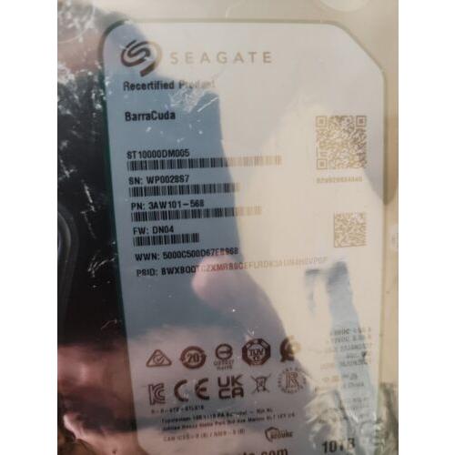 Seagate BarraCuda 10TB, Internal, 3.5"" (ST10000DM...