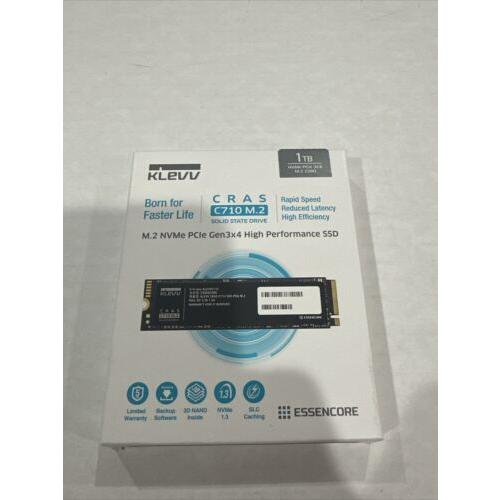 New KLEVV CRAS C710 M.2 SSD NVMe PCle Gen3 x4 1TB ...