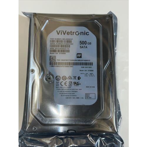 Vivetronic WUH721816ALE6L4 500 GB SATA MODEL:VIV S...