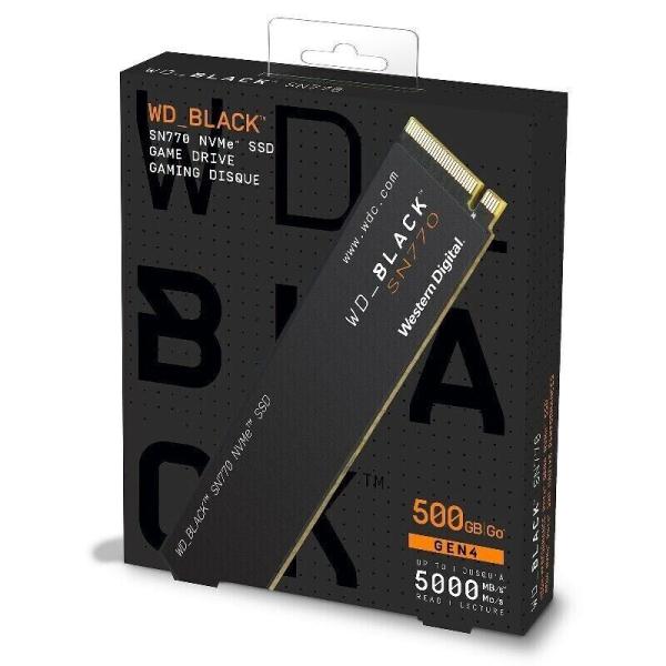 WD_BLACK 500GB SN770 NVMe Internal Gaming SSD Soli...