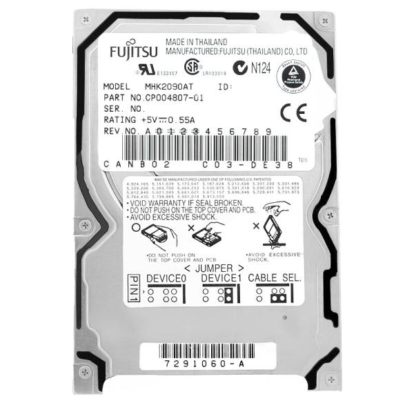 Fujitsu Mhk2090At 9Gb Ide/Ata 4200Rpm 2.5