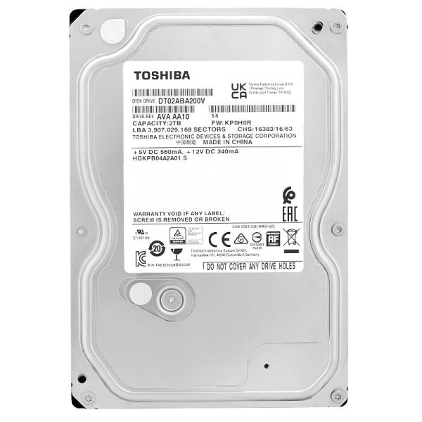Toshiba 2TB Hard Drive DT02ABA200V SATA III 5400RP...
