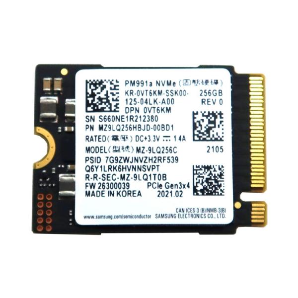 SAMSUNG PM991 MZ-9LQ256C 256GB M.2 2230 NVME PCIE ...
