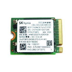 HYNIX HFM512GDGTNI-82A0A BA 512GB M.2 2230 NVME PCIE GEN3 X4 SSD TG8T0 0TG8T0｜yuuuuuu26