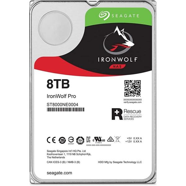 Seagate IronWolf Pro 8TB NAS Internal Hard Drive H...