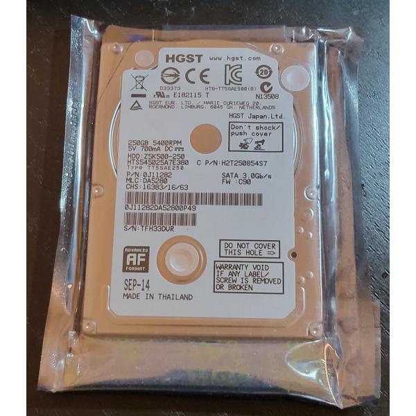 HGST HTS545025A7E380 Z5K500-250 250GB SATA 2.5'' H...