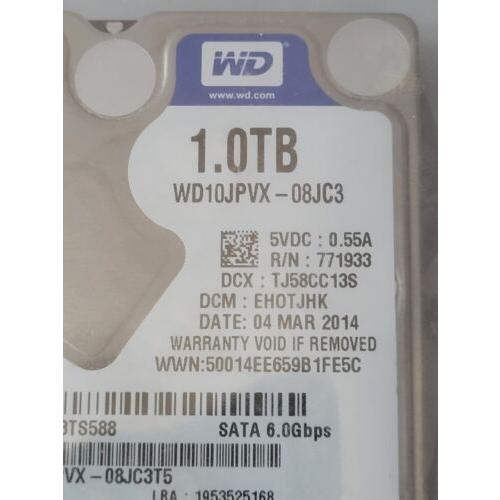 WD Blue WD10JPVX-08JC3T5 DCM: HBOTJBK WX61A Wester...