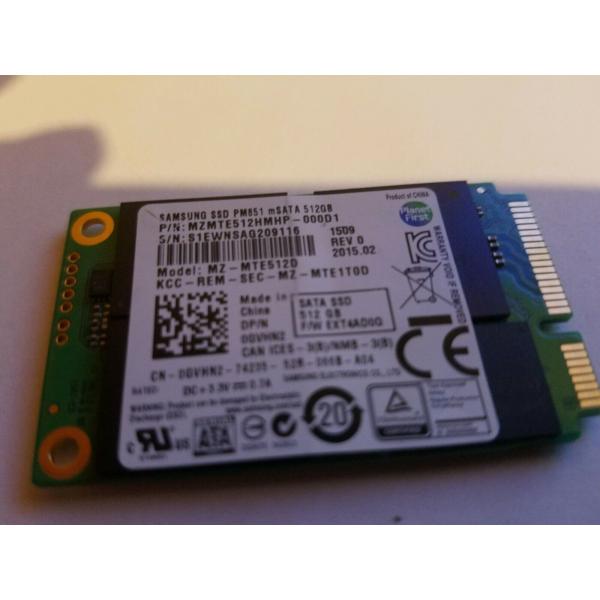 Samsung PM851 msata 512gb ssd solid state drive MZ...