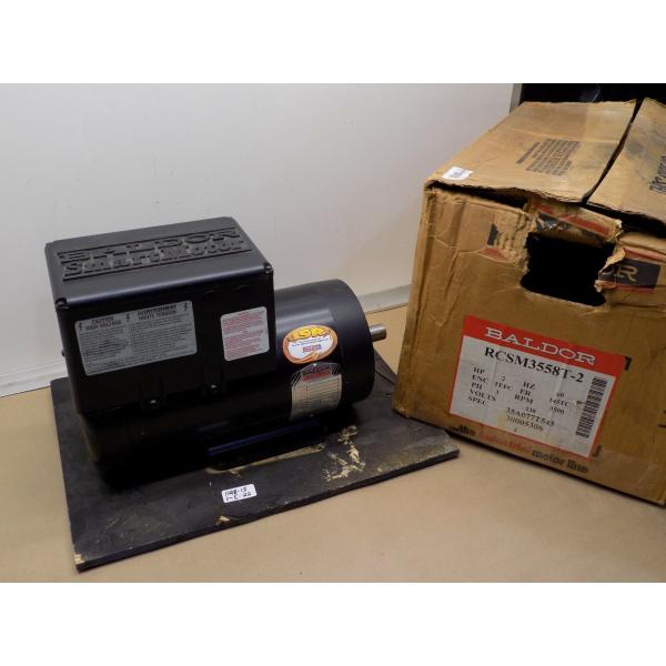 BALDOR 2HPスマートモーターR-CSM3558T-2 230V 145TC 180-3500...