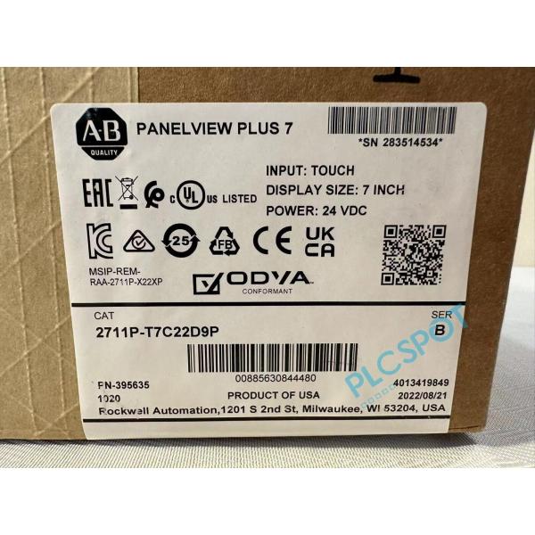 2711P-T7C22D9P 2022 Ser B New PanelView Plus 7グラフィ...