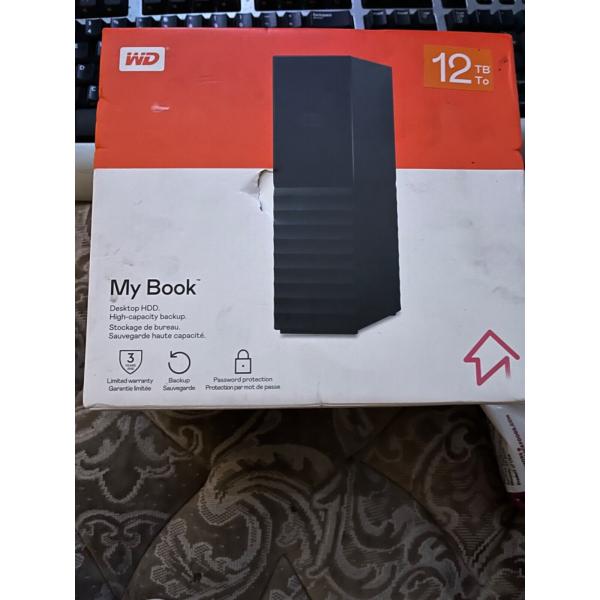 **, WD MY BOOK - 12TB - DESKTOP HDD -WDBBGB0120H-B...