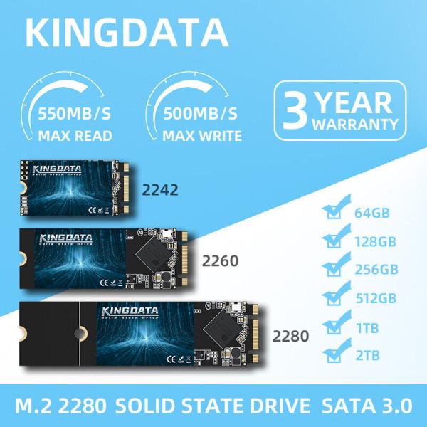 M.2 2242 SSD 128GB 2280 256GB 2260 512GB 1TB Lot I...