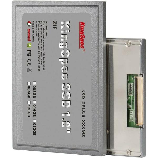 1.8 Inch 40Pin ZIF MLC SSD GB KingSpec ZF18-64