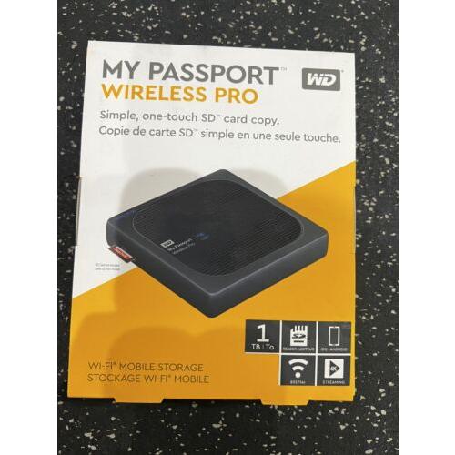 WD My Passport Pro Wireless External 1TB Drive WDB...