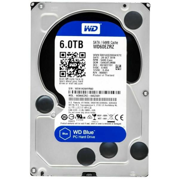 【1年保証】Hard Western Digital Blue WD60EZRZ 6TB 5400U...