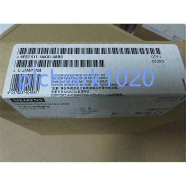 1 PCS シーメンス S7-1500CPU中央処理ユニット6ES7511-1AK01-0AB0