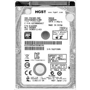 HGST CINEMASTAR Z5K500 HCC545050A7E380 500GB 5.4K ...