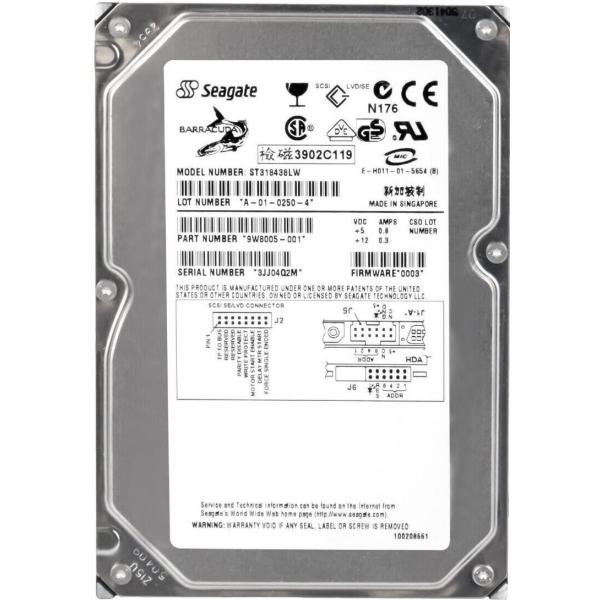Hard Drive Seagate Barracuda 36ES2 18GB 7200RPM SC...
