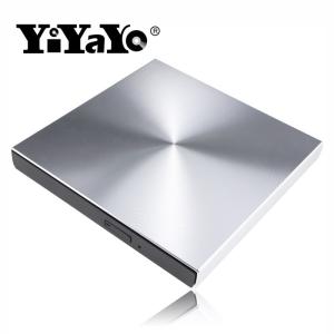 送料無料 YiYaYo USB 3.0 アルミ合金外部 DVD バーナー CD プレーヤースリム Portatil Macbook のノートパソコンの