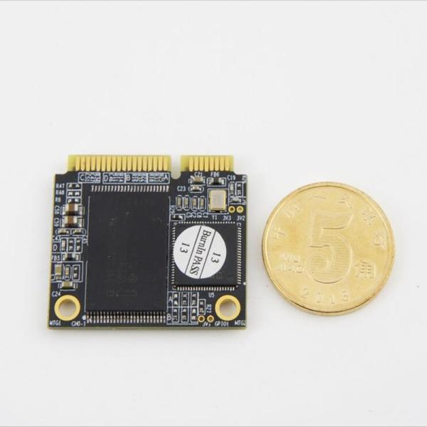 送料無料 ハーフサイズ mSATA KingSpec 工場 SSD 120 ギガバイト 128 ギガ...