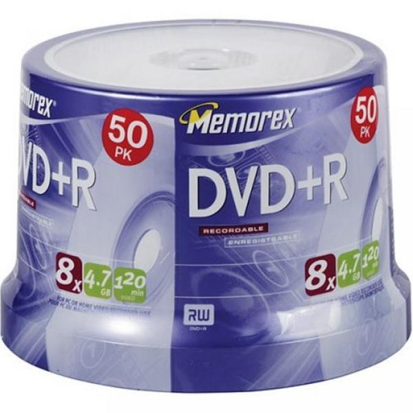 全国送料無料 パソコン ストレージ メモレックス 4.7 GB 8 倍速 DVD+R (50 パック...