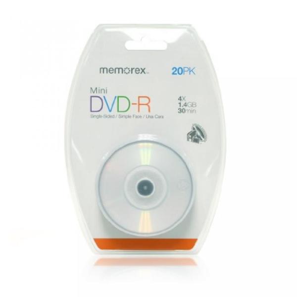 全国送料無料 パソコン ストレージ メモレックス 30 分/1.4 ギガバイト ミニ DVD-R 2...