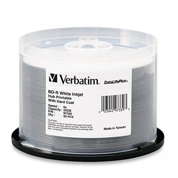 全国送料無料 パソコン ストレージ 50pk Bd-R 25 gb 6 x Dl + スピンドル白印...