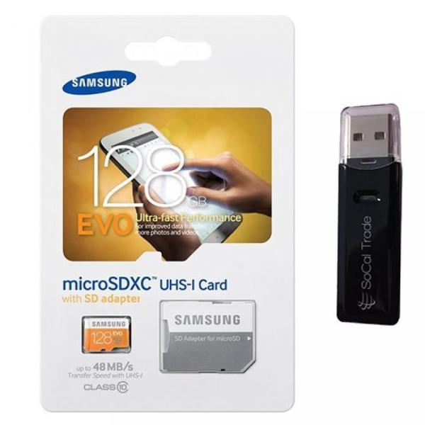 全国送料無料 パソコン ストレージ サムスン 128 GB MicroSD XC クラス エボ 10...