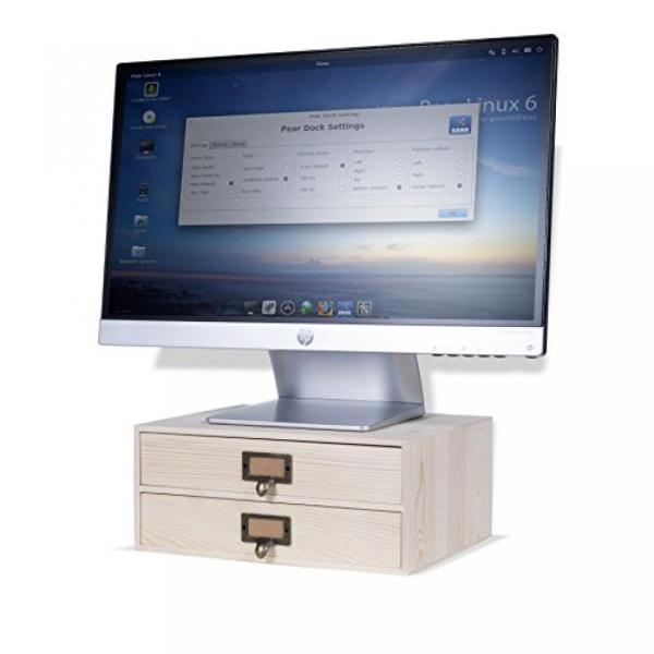 全国送料無料 パソコン ストレージ WALLNITURE ホーム事務所 2 引き出しデスク オーガナ...