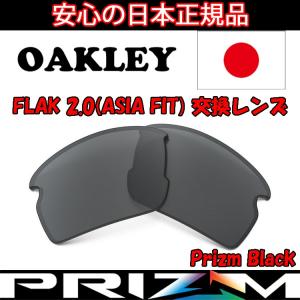 オークリー（OAKLEY）フラック ２．０ (アジアフィット) 交換 レンズ FLAK 2.0 Asia Fit 102-751-001 Prizm Black 【交換レンズ】【レンズ単品】【プリズム】｜yuuyuusports