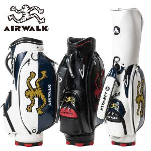 AIR WALK GOLF エアウォーク ゴルフ 9.0型 キャディバッグ AWCB-01【AIRWALK】【ゴルフ】【キャディーバッグ】｜yuuyuusports